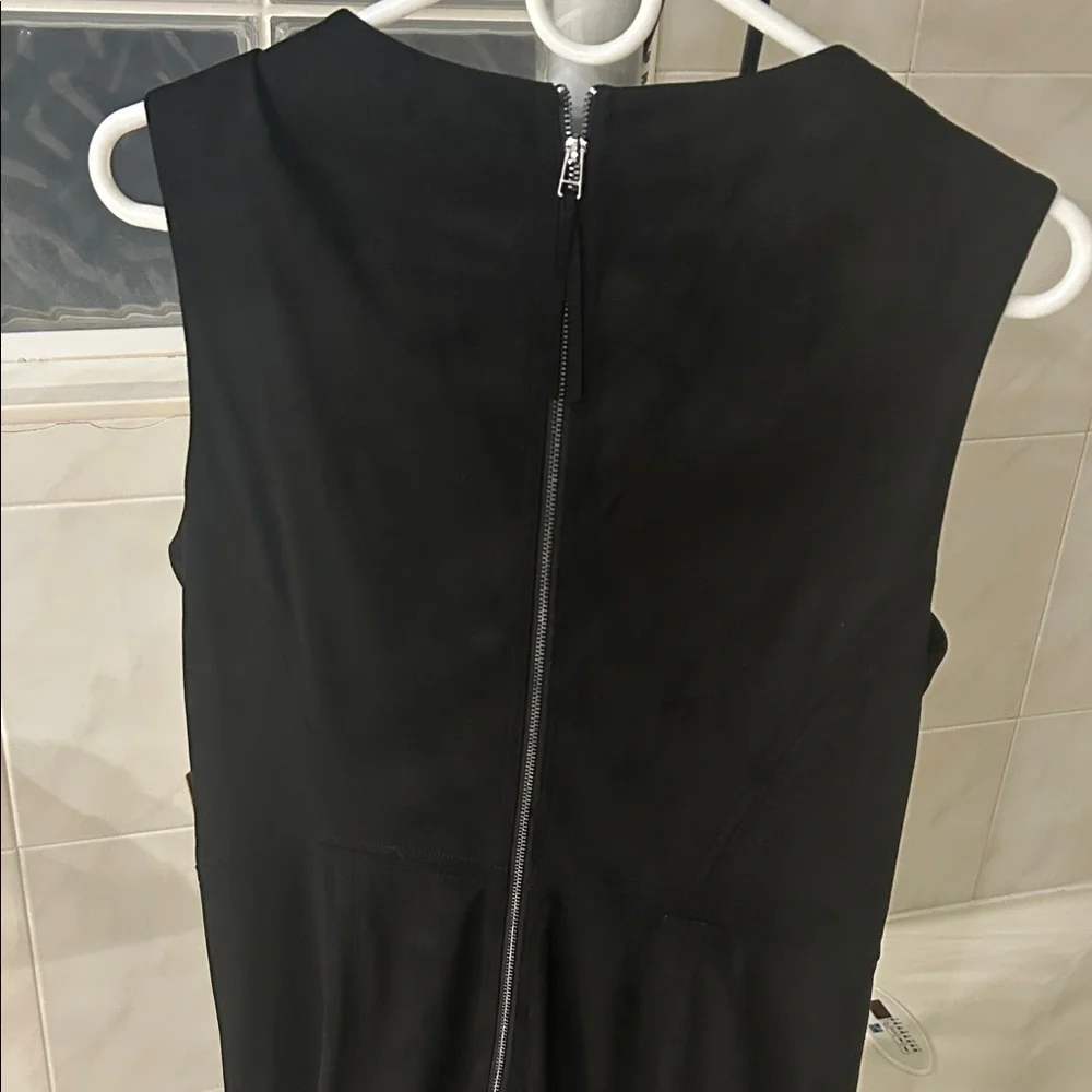 Rachel Zoe Elegant Black Fringe Midi Dress - Picture 3 of 4